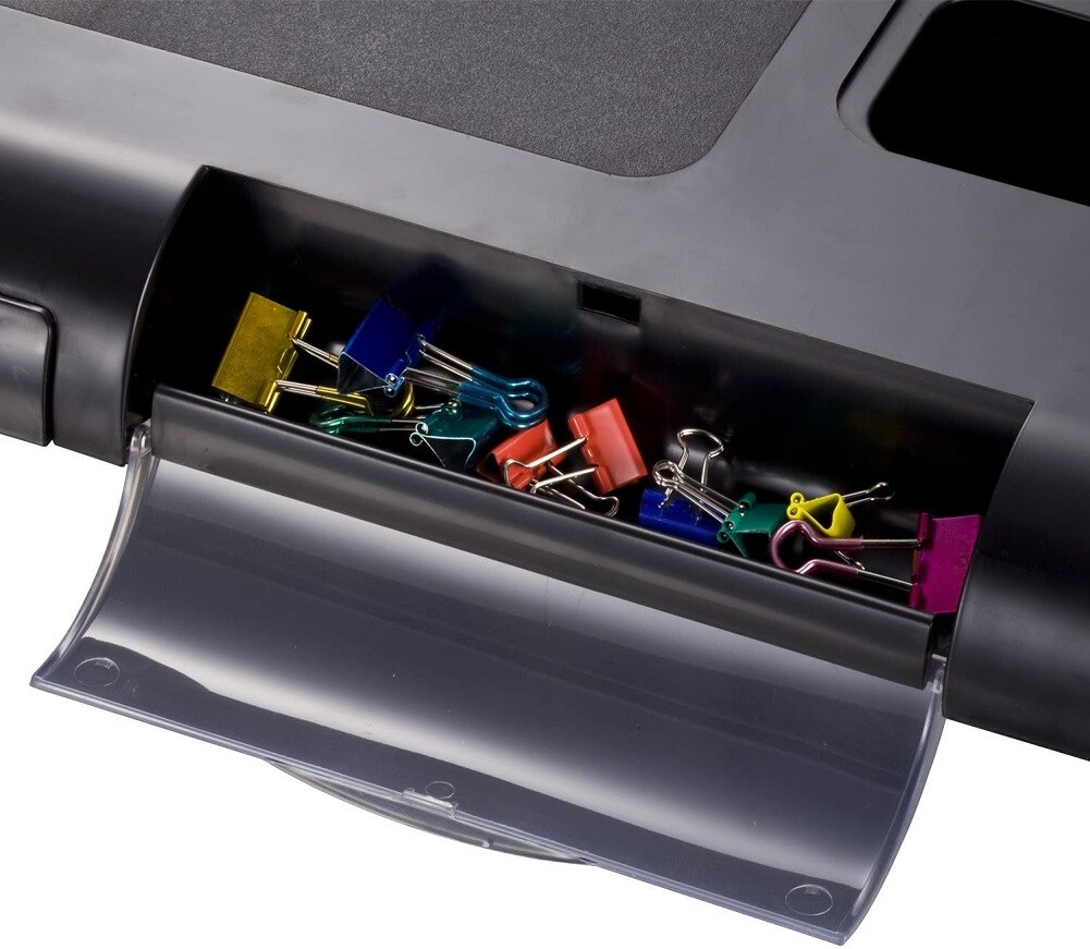 Officemate Deluxe Heavy Duty Off Surface Shelf Adjustable 57 Inches Black