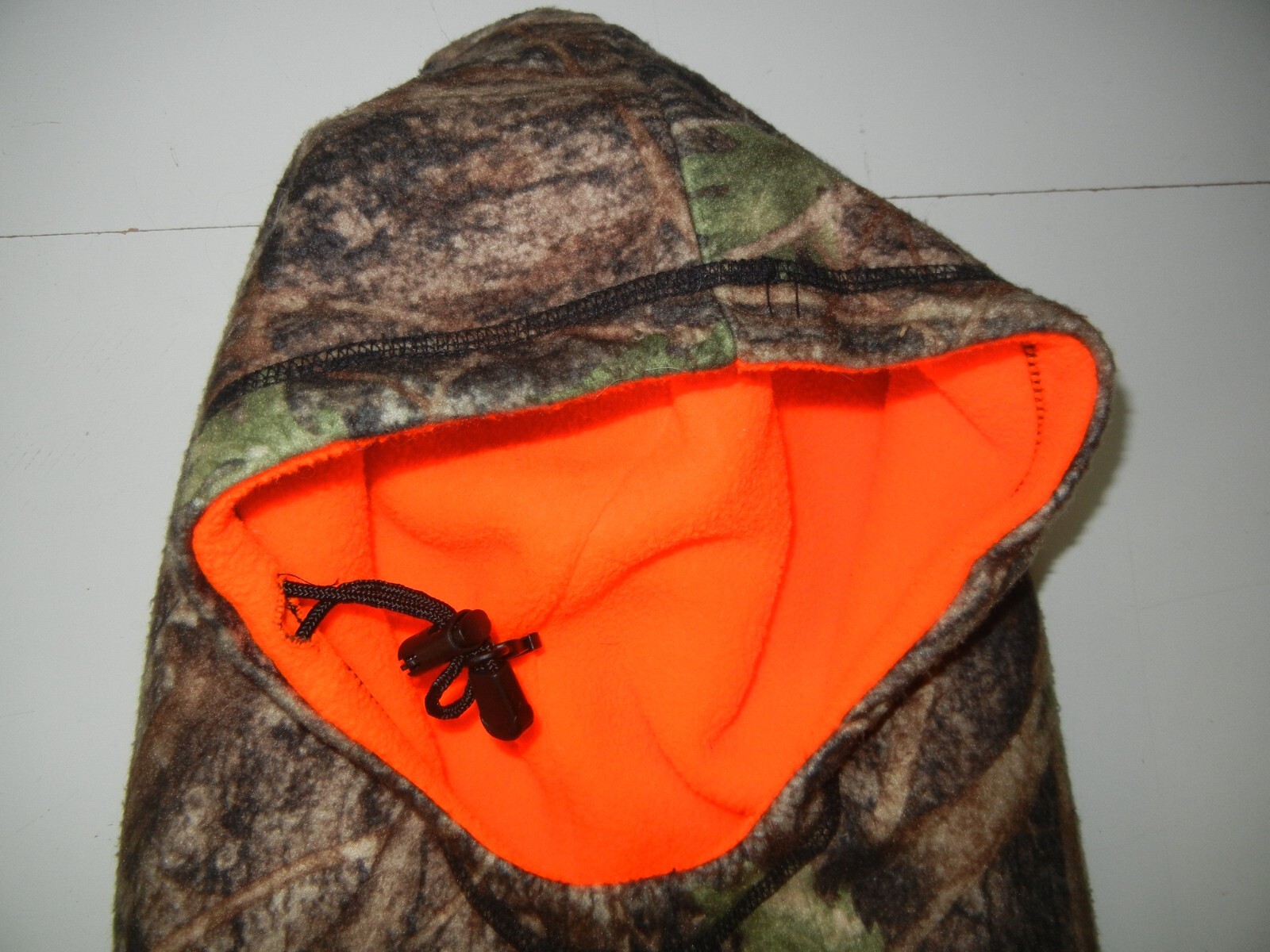 CAPUCHE HEADGEAR Brown Warm REALTREE CAMO FLEECE HUNTING HOOD Ski Hike Hat Cap