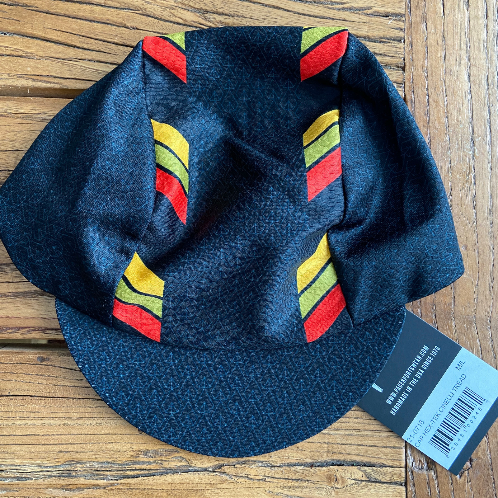 CINELLI TREAD HEX-TEK® Wicking Polyester Team Cycling Cap NEW Bike Hat Free Ship
