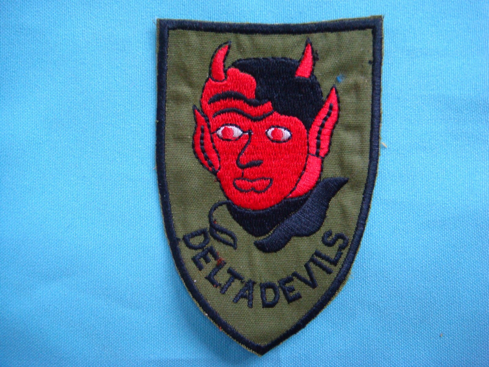 VIETNAM WAR PATCH, US 235th AERIAL WEAPONS COMPANY " DELTA DEVILS"