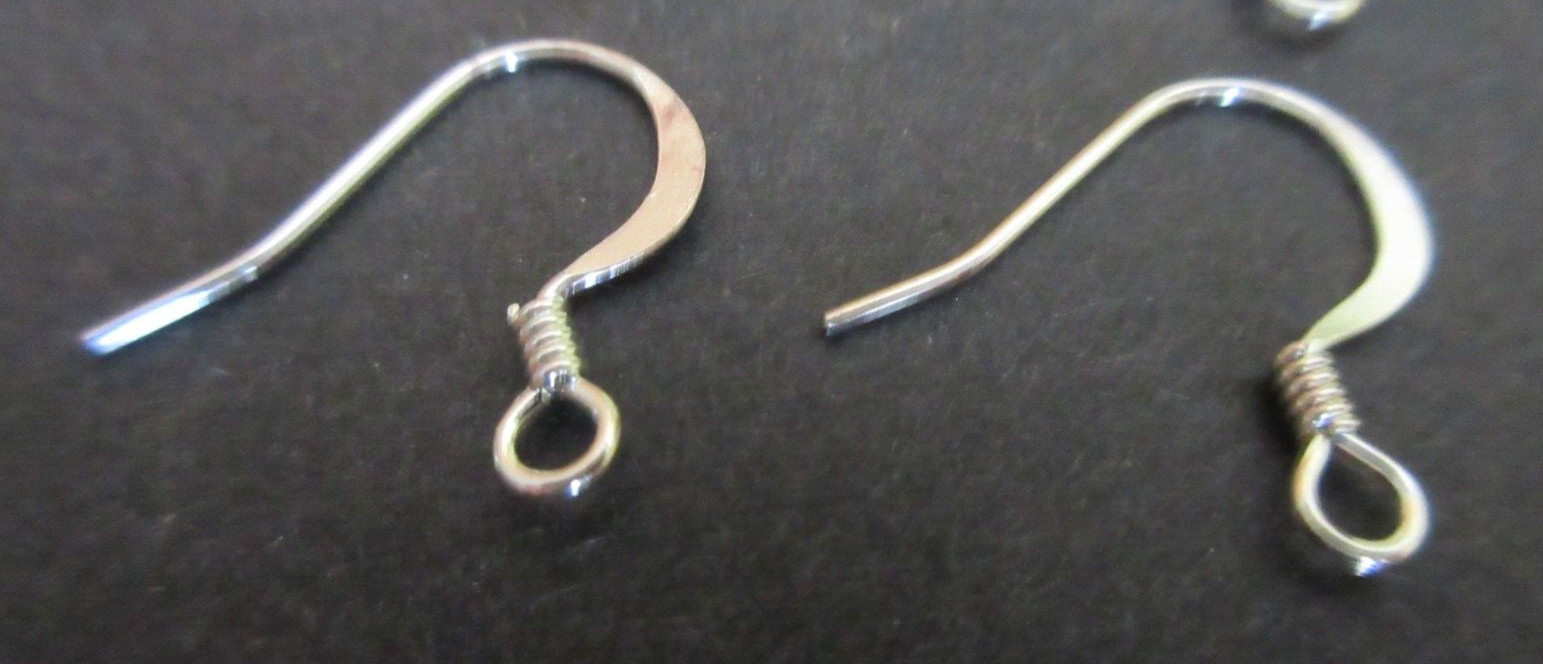 Designer 925 Sterling Silver Earring Hooks For Jewelry Making Supplies 4 sets