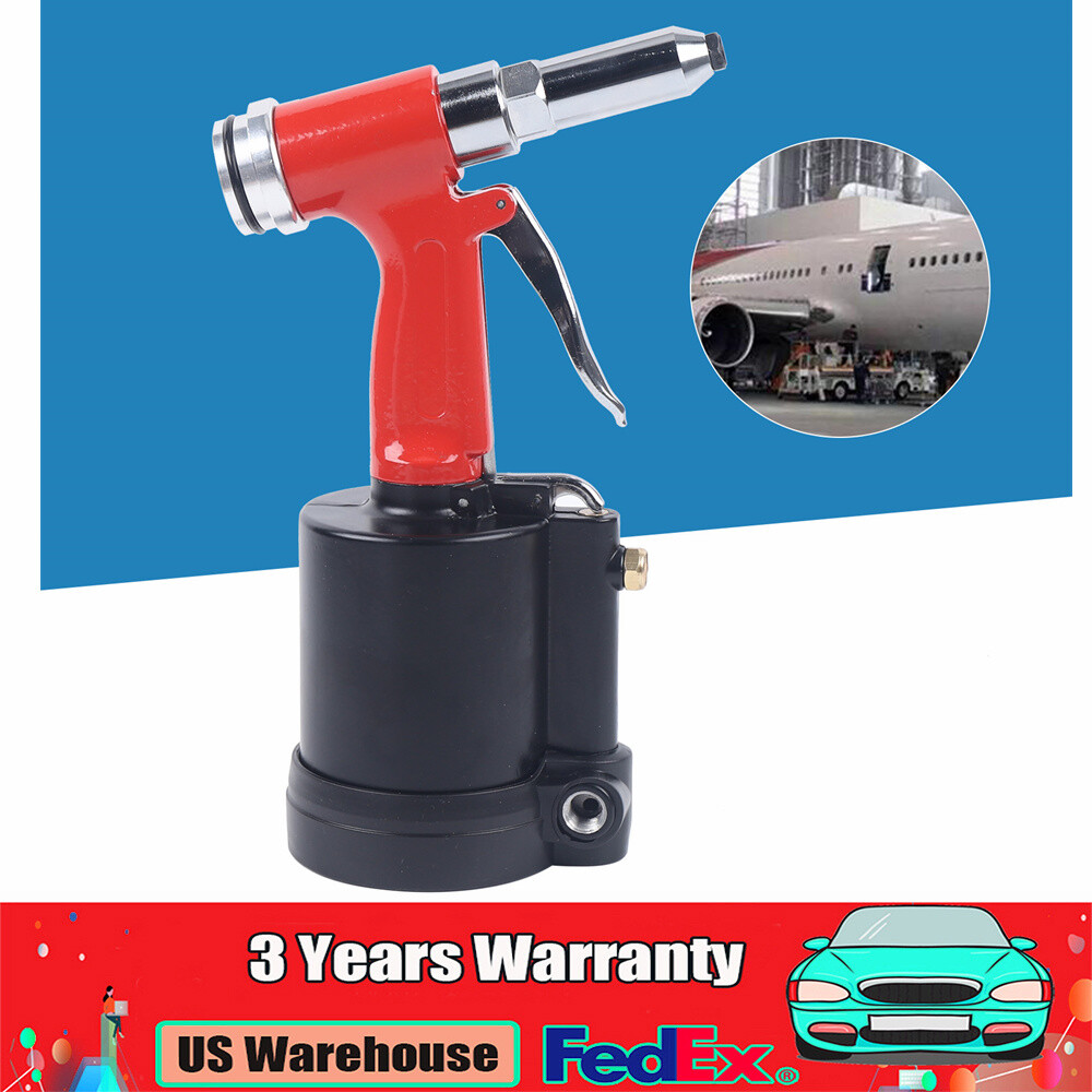 Air Hydraulic Pneumatic Pop Riveter Rivet Gun Power 3/16, 5/32 1/8 1/4" Sizes