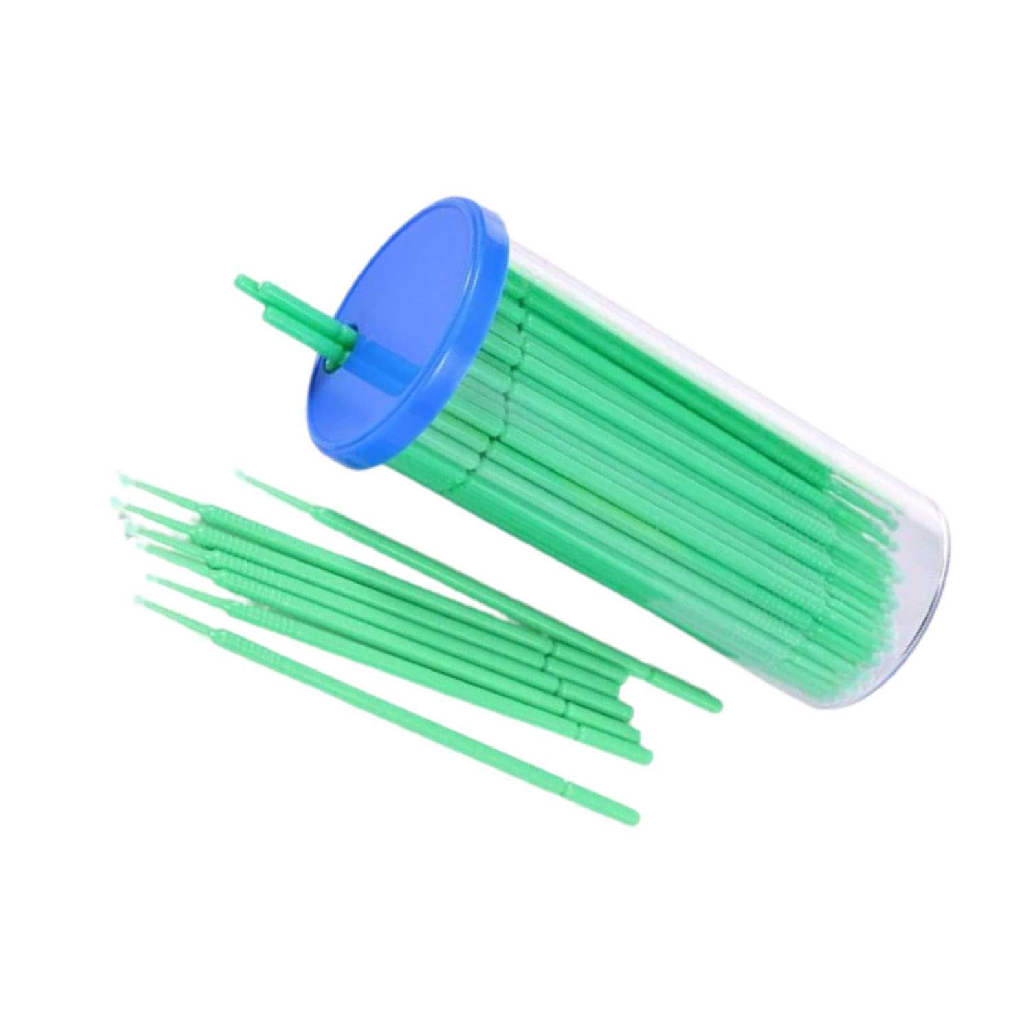 300/ pk Dental Micro brush Applicator Tips -  Fine, Green - Disposable