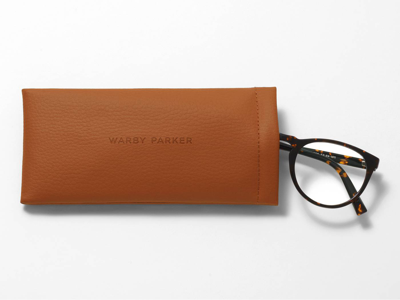 Warby Parker Faux Leather Parker Pouch Single Multicolor- For Storing Eyeglasses