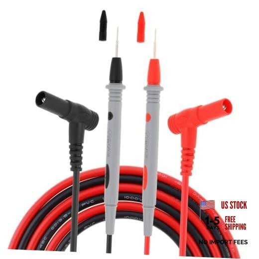 1000V 20A Multimeter Leads, 2Pcs Tester Lead, Volt Meter Probes for Multimeter