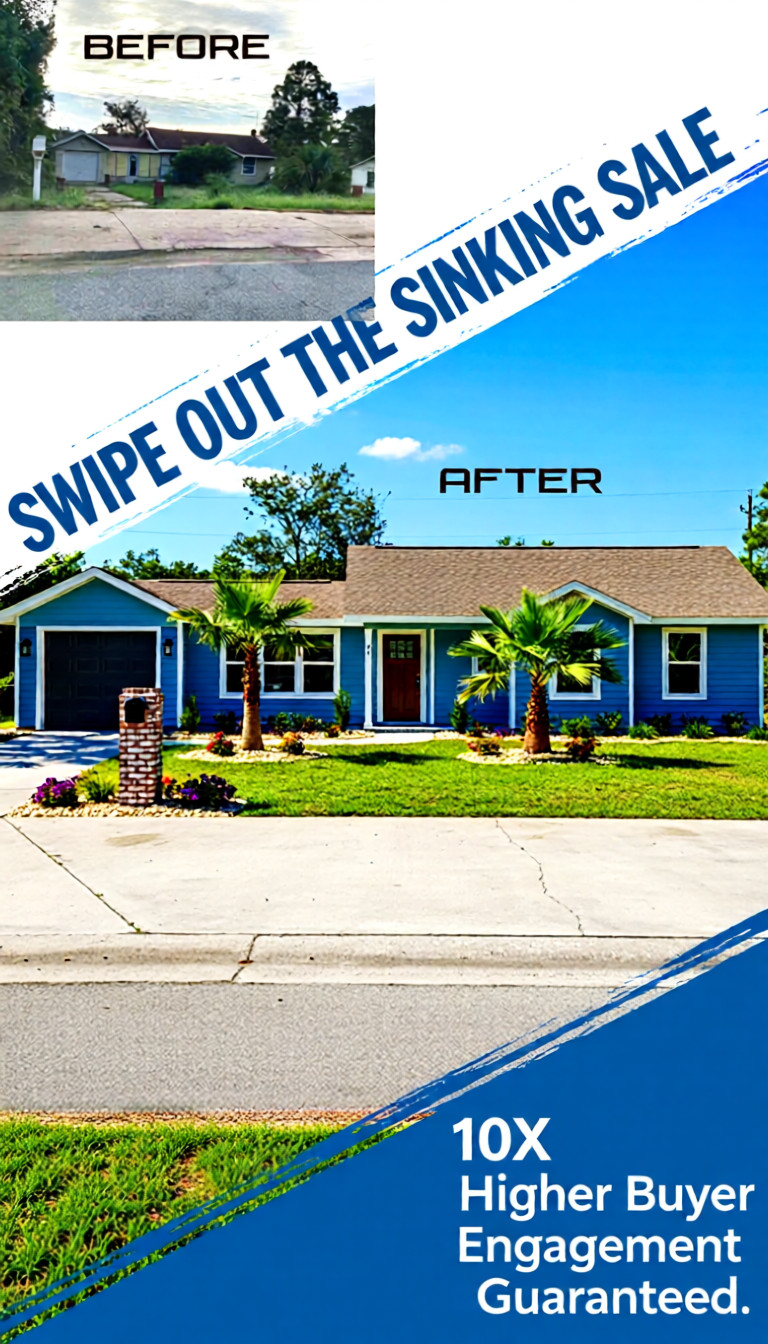 Distressed Property Visualization – Before & After Image Packages for Flippers