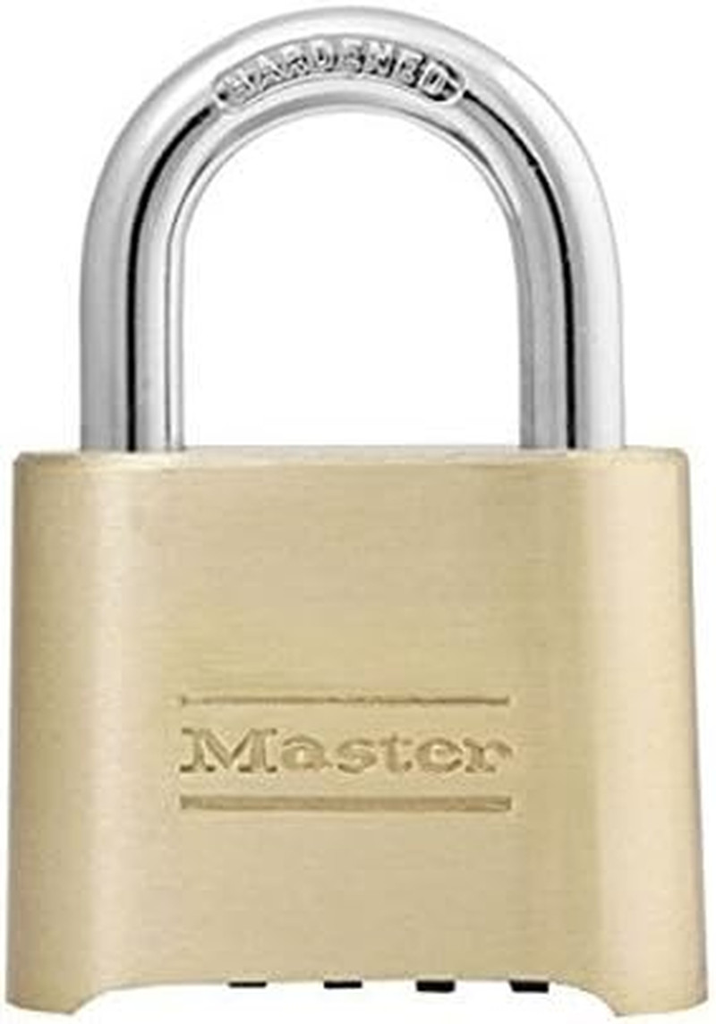Master Lock 175D Resettable Set-Your-Own Combination Lock, Die-Cast, with 1-Inch