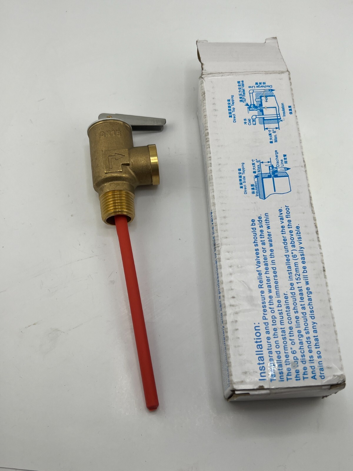 DN15 Brass TP Valve, Temperature Pressure Relief Valve 1/2"