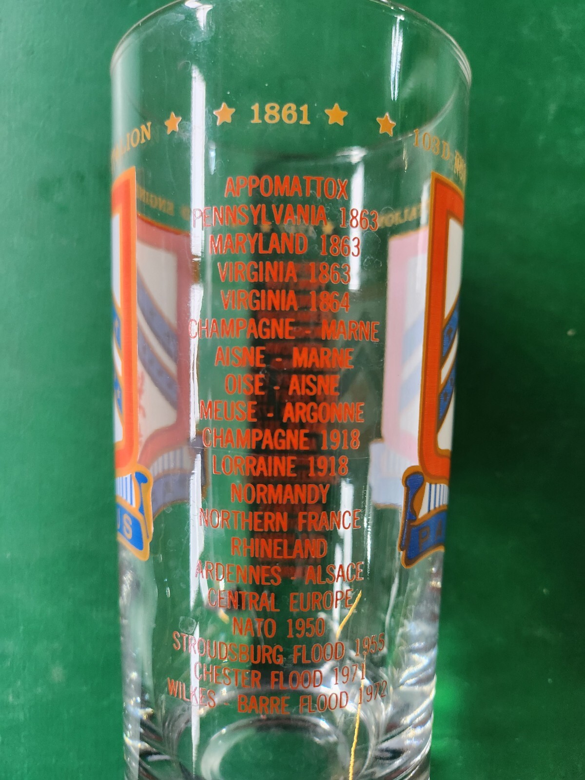103D Engineer Battalion US Army Drinking Glass Paratus (CK 5)