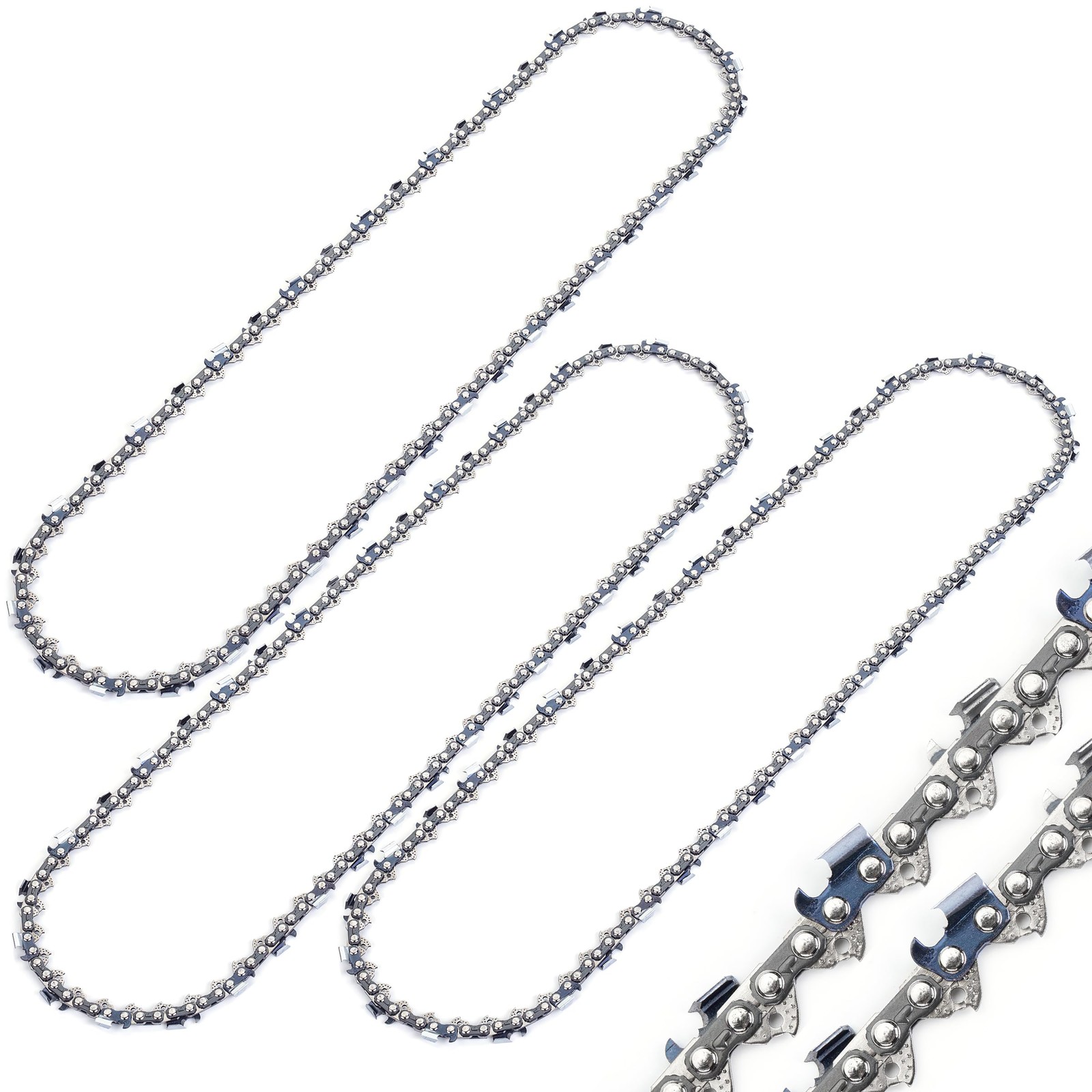 UNCO- Chainsaw Chain, 10 Inch, 3 Pack, 3/8" LP Pitch, 0.043" Gauge, 40 Drive L