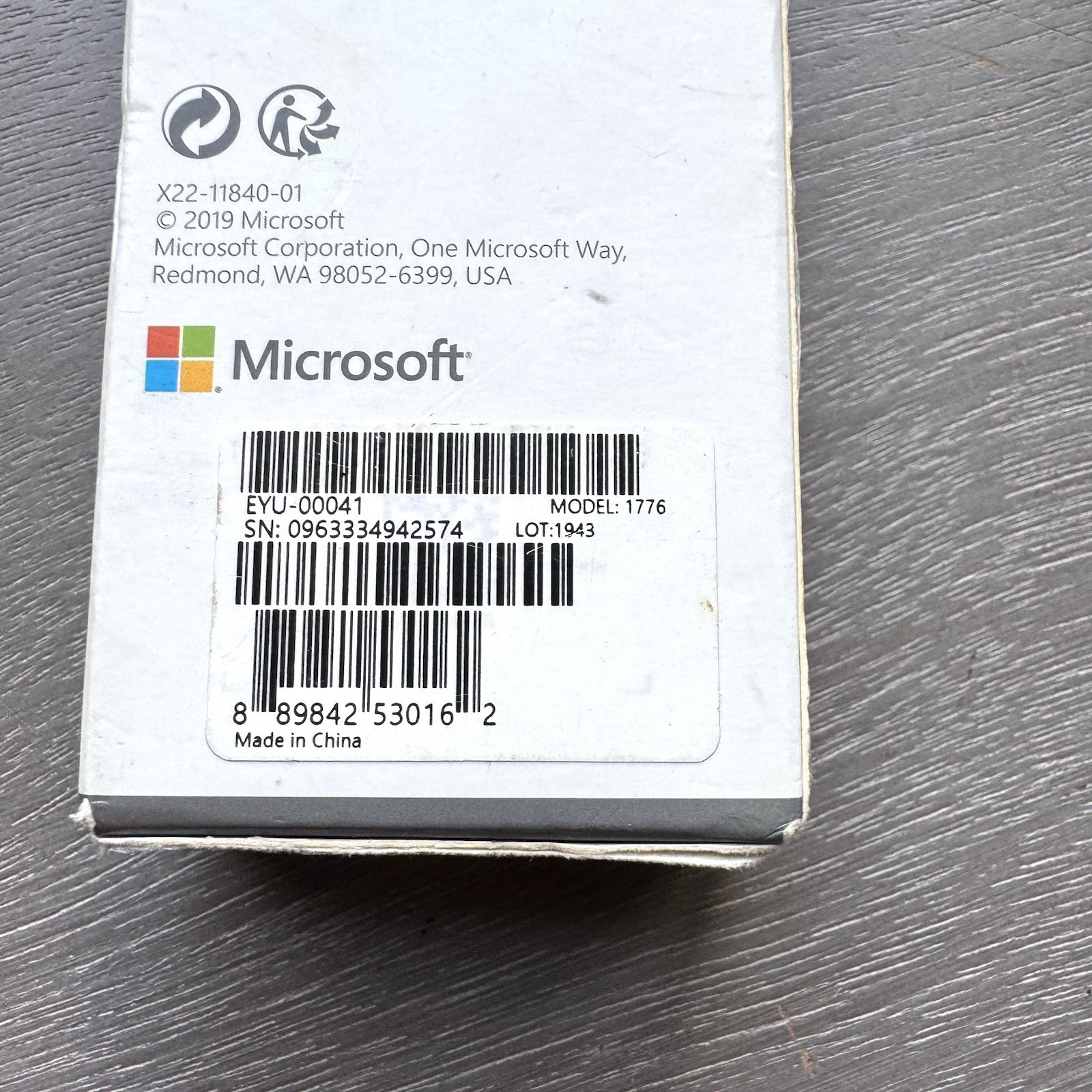 Microsoft Surface Pen Stylet Stylus Model 1776 Red