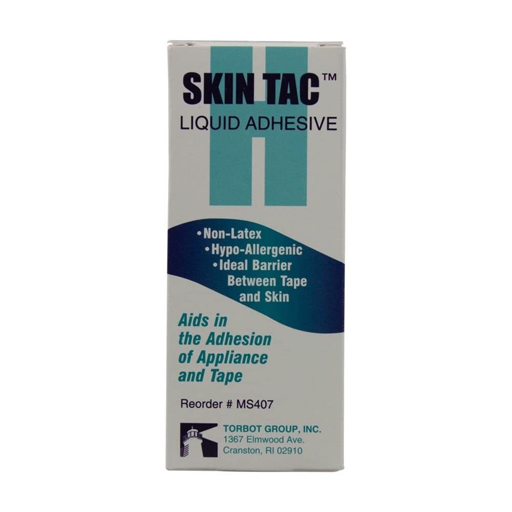 Skin Tac Adhesive Barrier 4 oz Liquid Latex Free Hypoallergenic Barrier