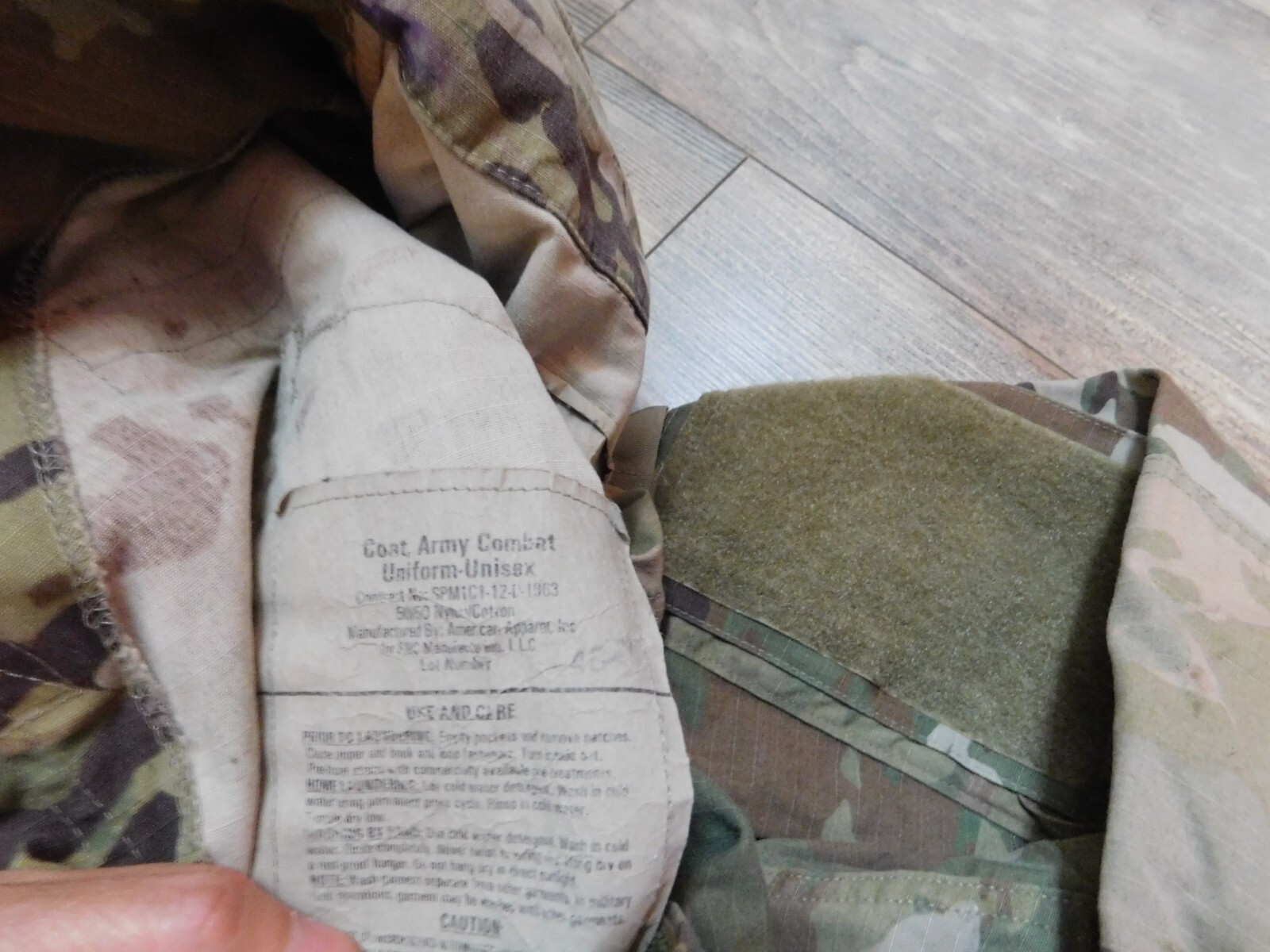 US ARMY OCP COAT SZ SMALL - SHORT