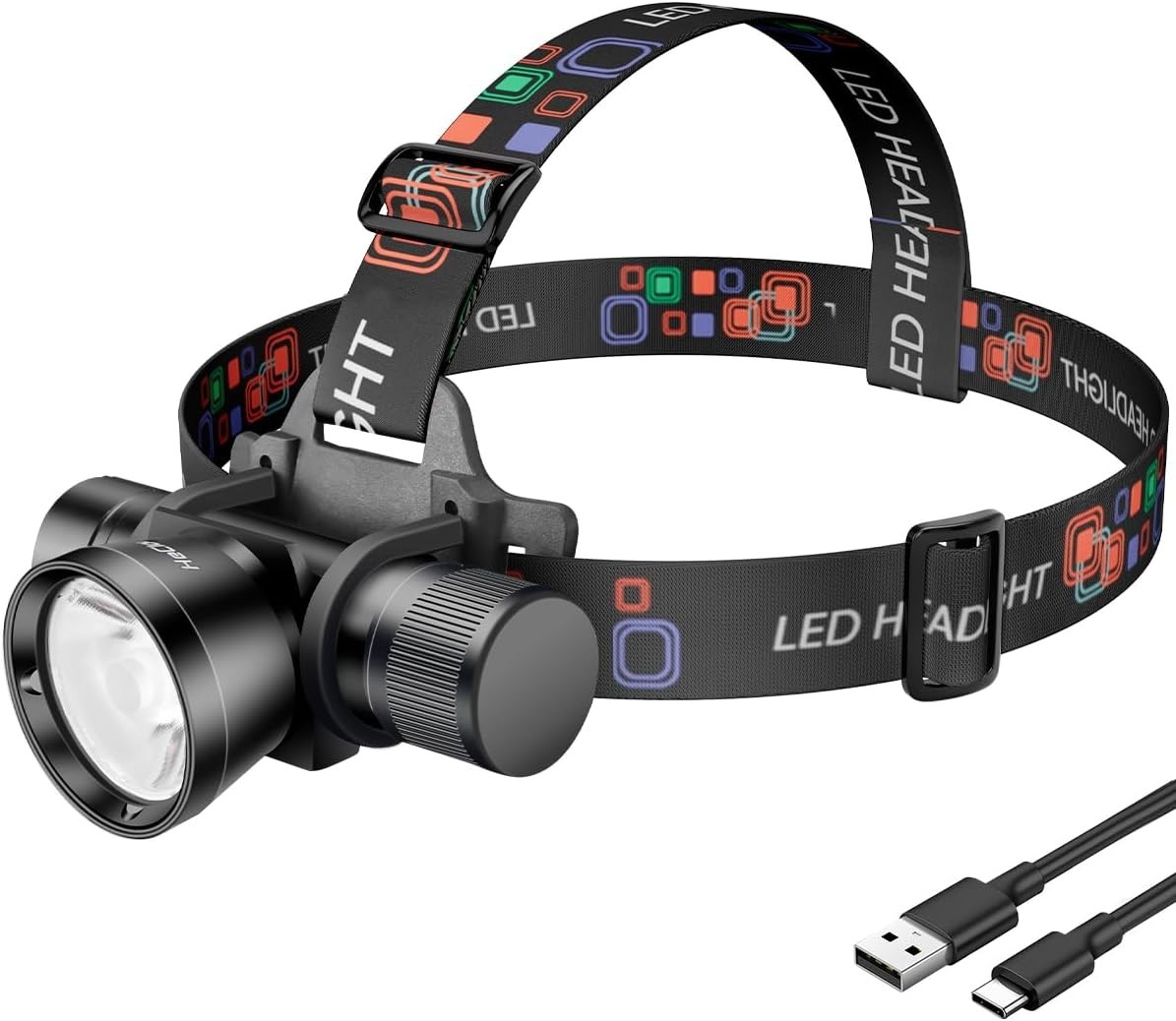 3000 Lumens Super Bright Diving Headlamp Waterproof Dive Flashlight Rech...