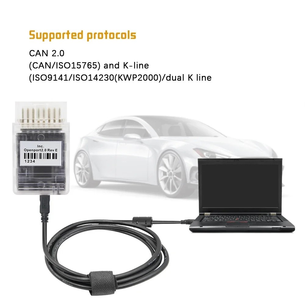 OpenPort 2.0 J2534 OBD2 ECU Programming & Diagnostic Interface Tool
