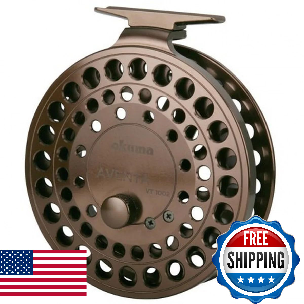 Okuma VT-1002 Aventa Float Reel 13" 2BB,Brown