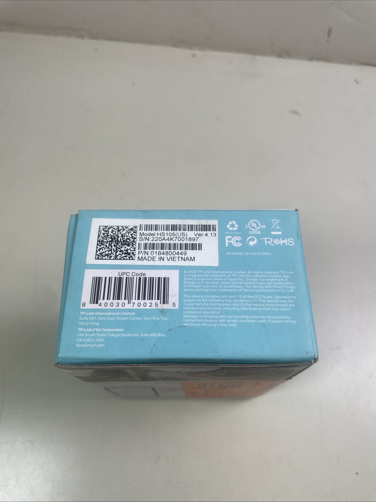 TP Link Kasa HS105 Kit Smart Wifi Plug