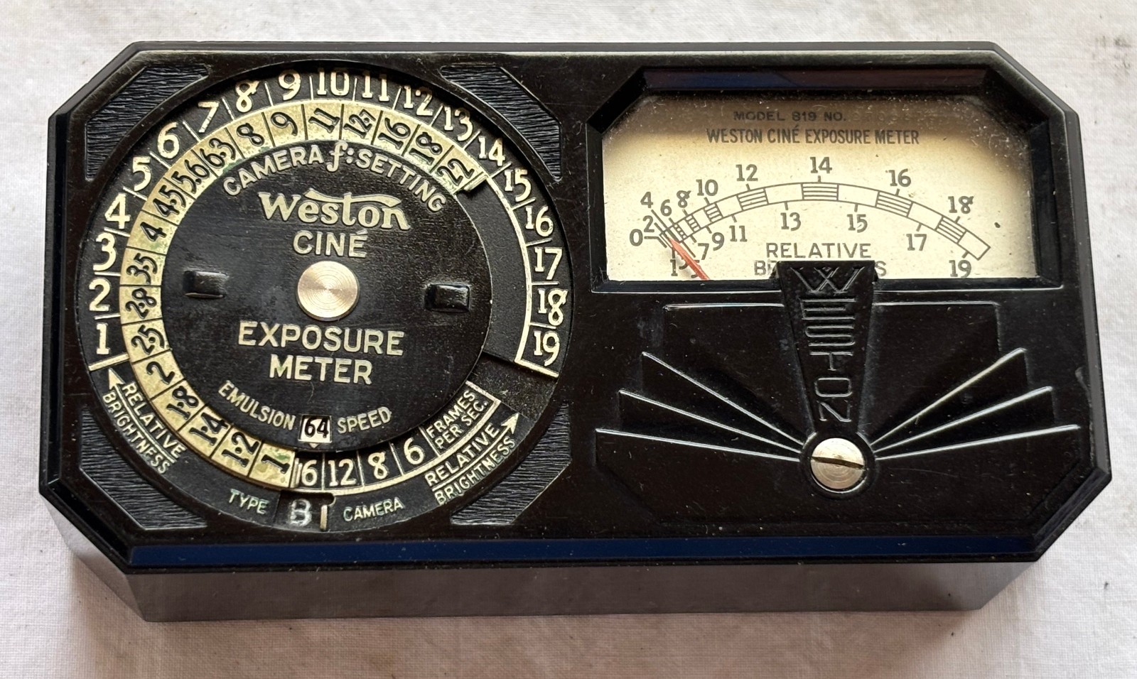 Vintage Weston Cine Exposure Meter Model 819