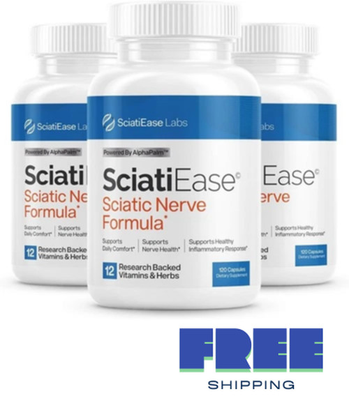 3 Pack SciatiEase Labs Sciati Ease Sciatic Nerve Formula 120 Cap NEW ! Exp 2027!