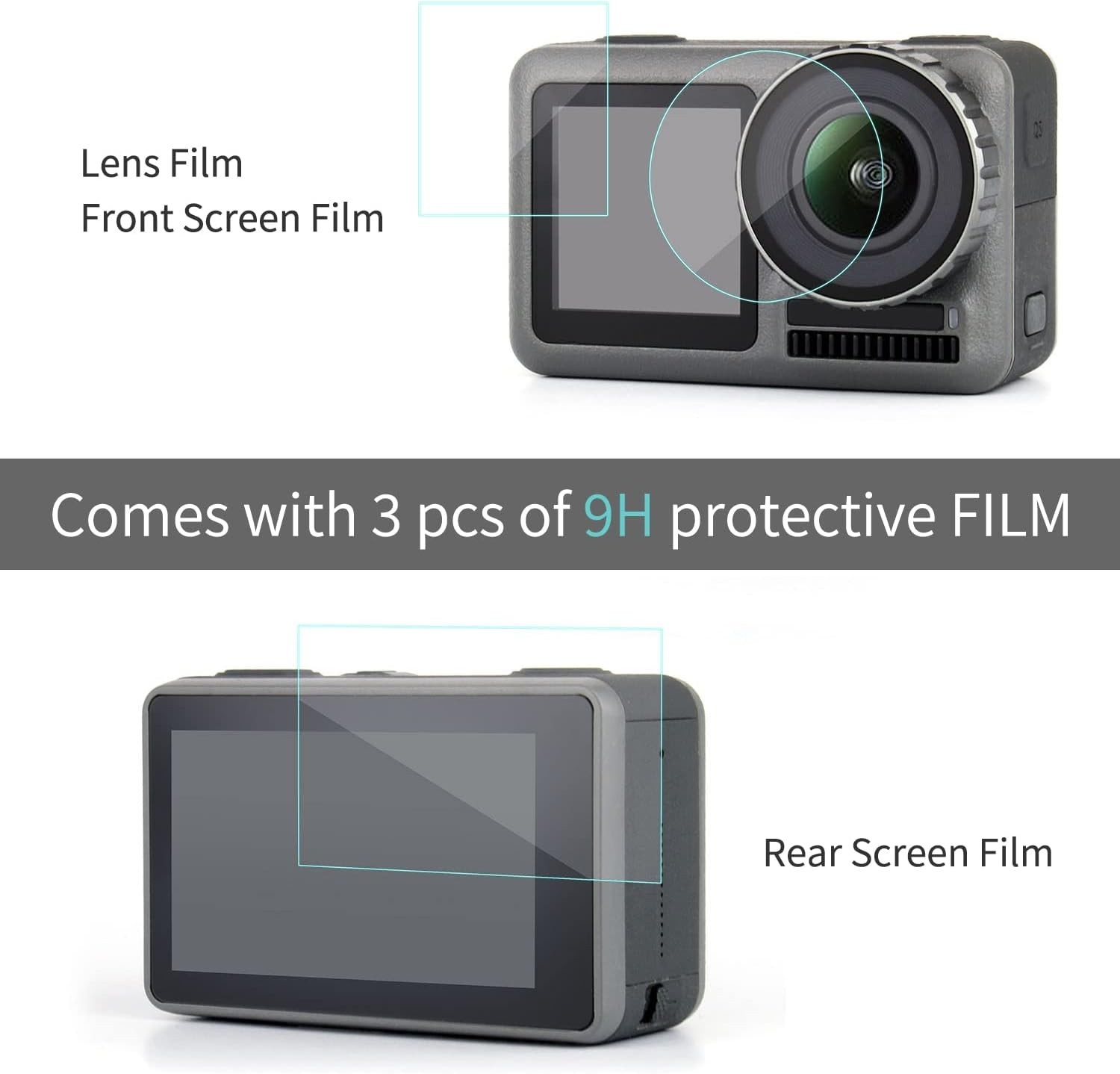Essential Accessories Kit: Protective Frame Case for DJI Osmo Action 1 Camera