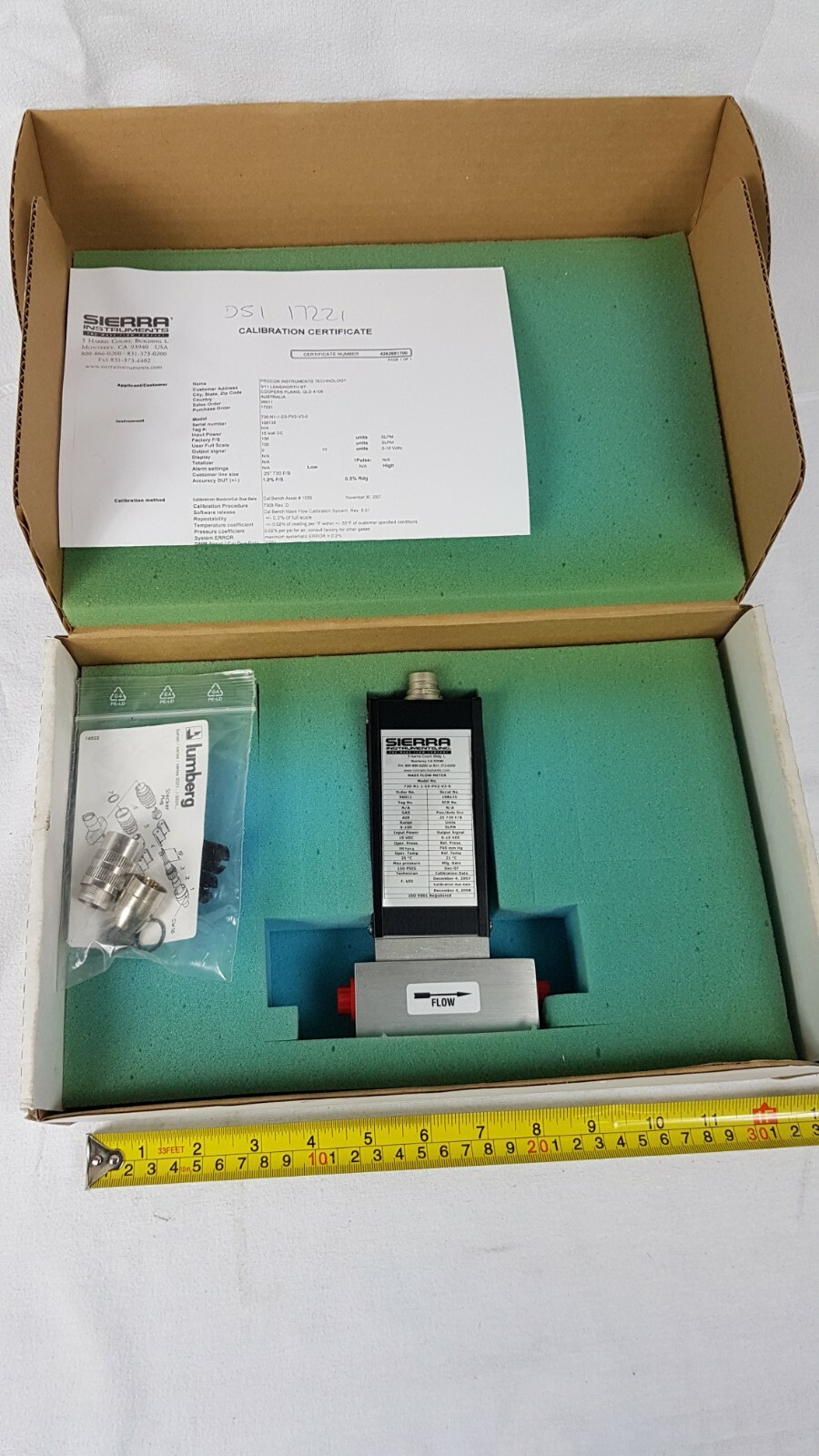 Sierra 730-N3-1-E0-PV2-V3-0 Mass Flow Meter - 150 psig - Very Good Used