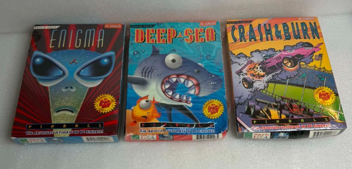 Enigma Pinball PC Game PLUS!  2 additional games (Crash & Burn and Deep Sea
