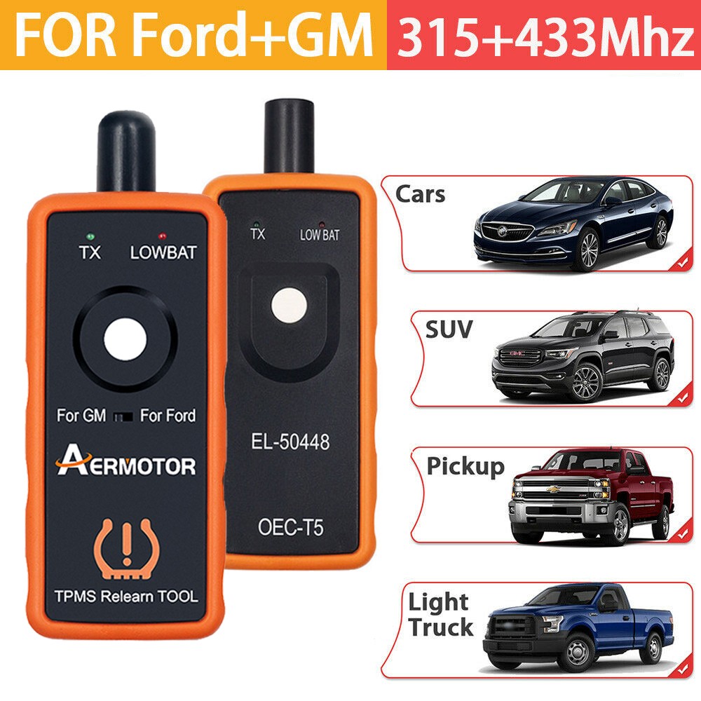 TPMS Relearn Tool EL-50448 Plus Auto Tire Pressure Monitor Reset For GM For Ford