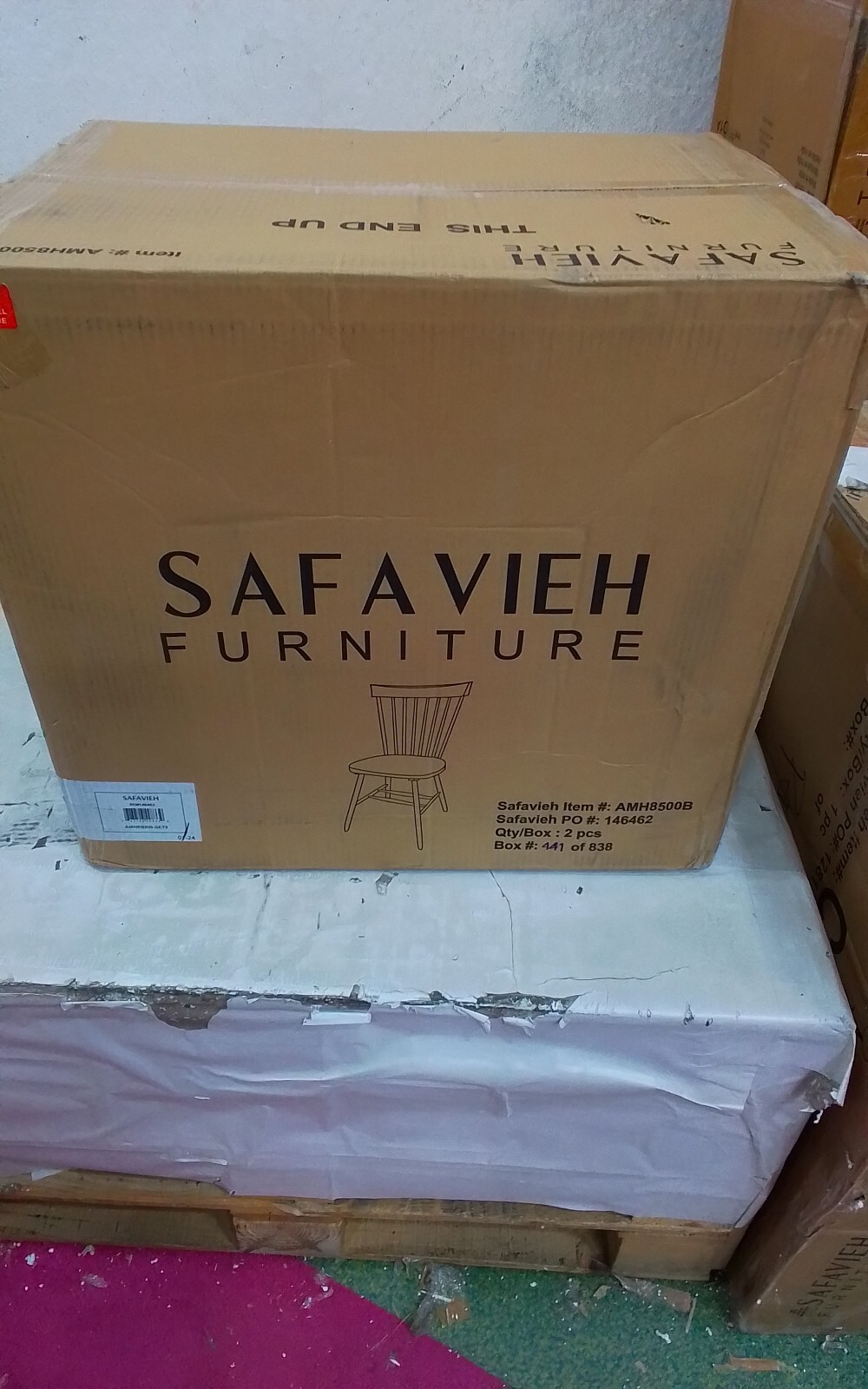 Safavieh PARKER SPINDEL SIDE CHAIR, Reduced Price 2172739173 AMH8500B