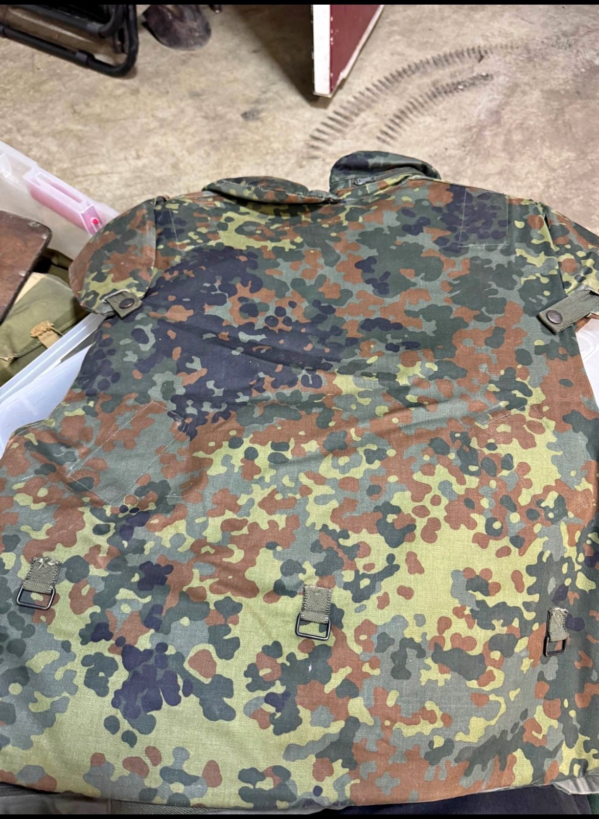 German Bundeswehr Splitterschutzweste Flak Jacket 1995 Camouflage WITH INSERTS