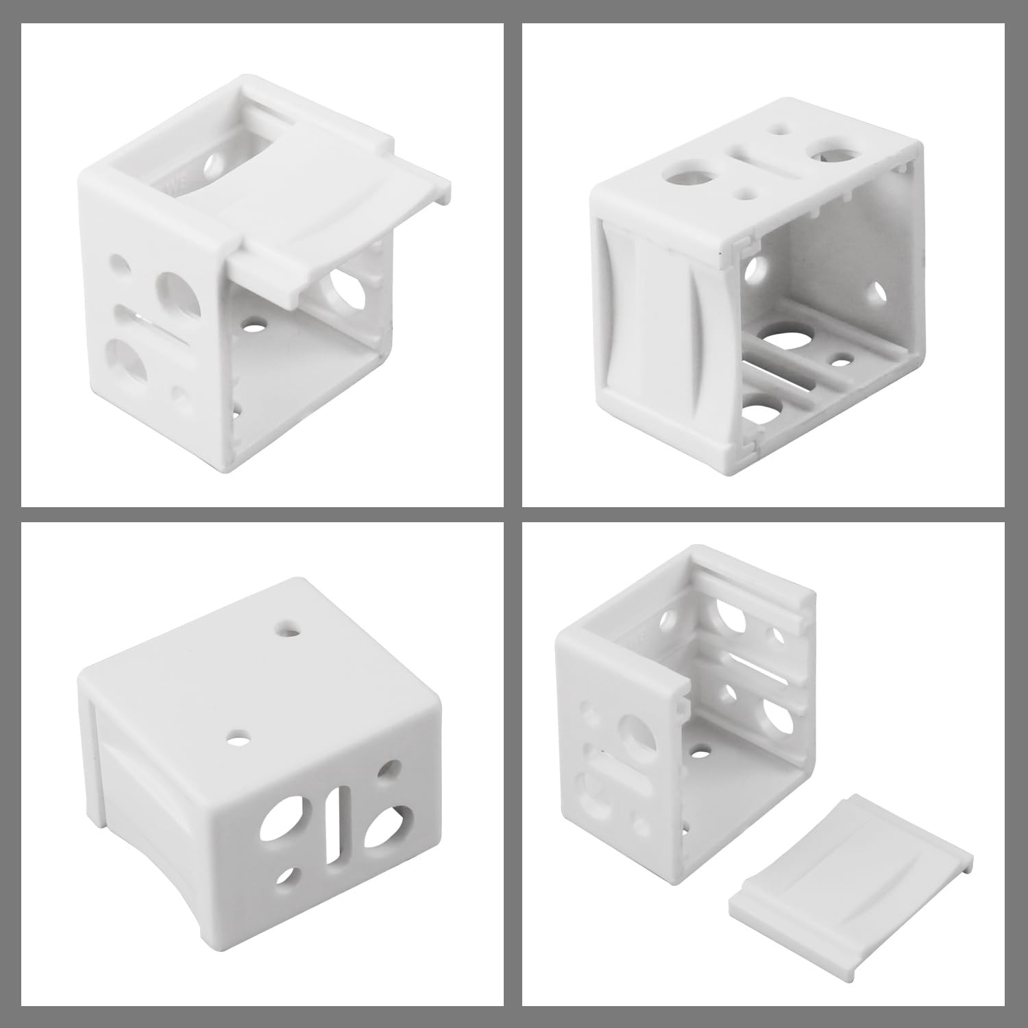 12 Pcs 1 Inch Blind Brackets Mini Blinds Box Mounting White