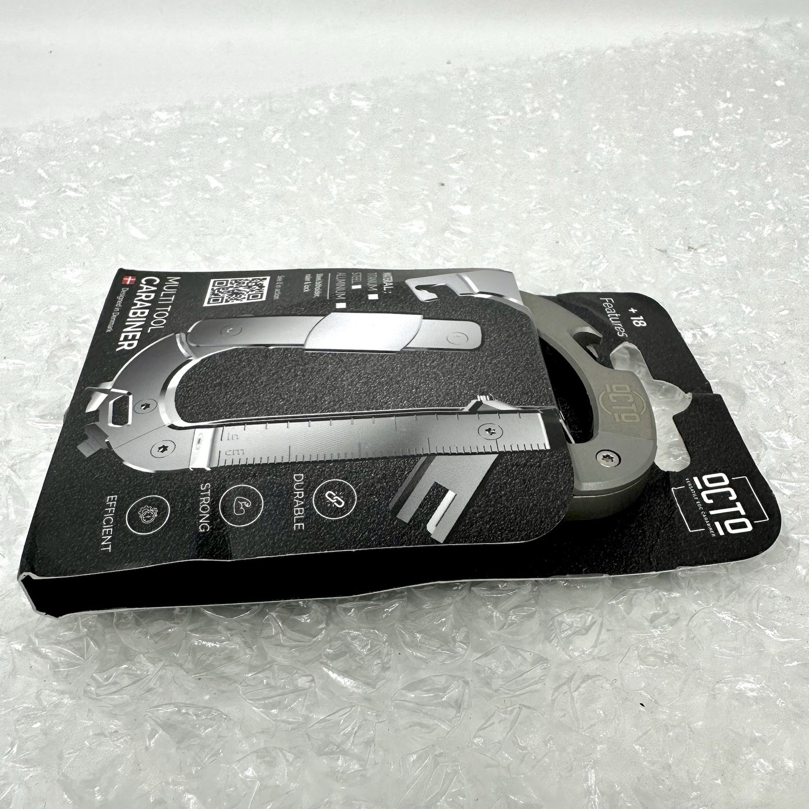 OCTO Titanium 18-in-1 Carabiner MULTITOOL TI - Versatile Lightweight *NEW*