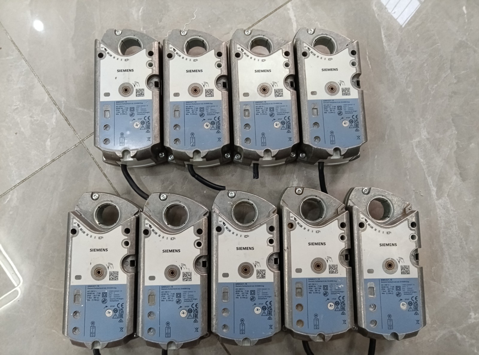 Siemens GMA321.1E Damper Actuator – 230V 7Nm Spring Return, Used HVAC Part, Test