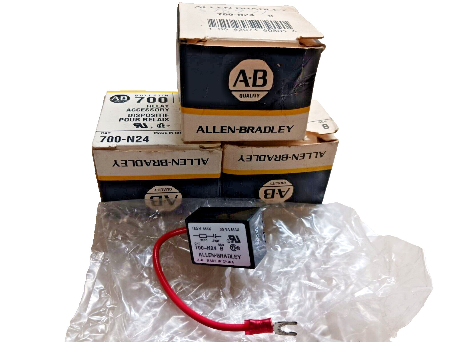 3) NEW ALLEN BRADLEY 700-N24 SURGE SUPPRESSOR RELAY ACCESORY  LOT OF 3