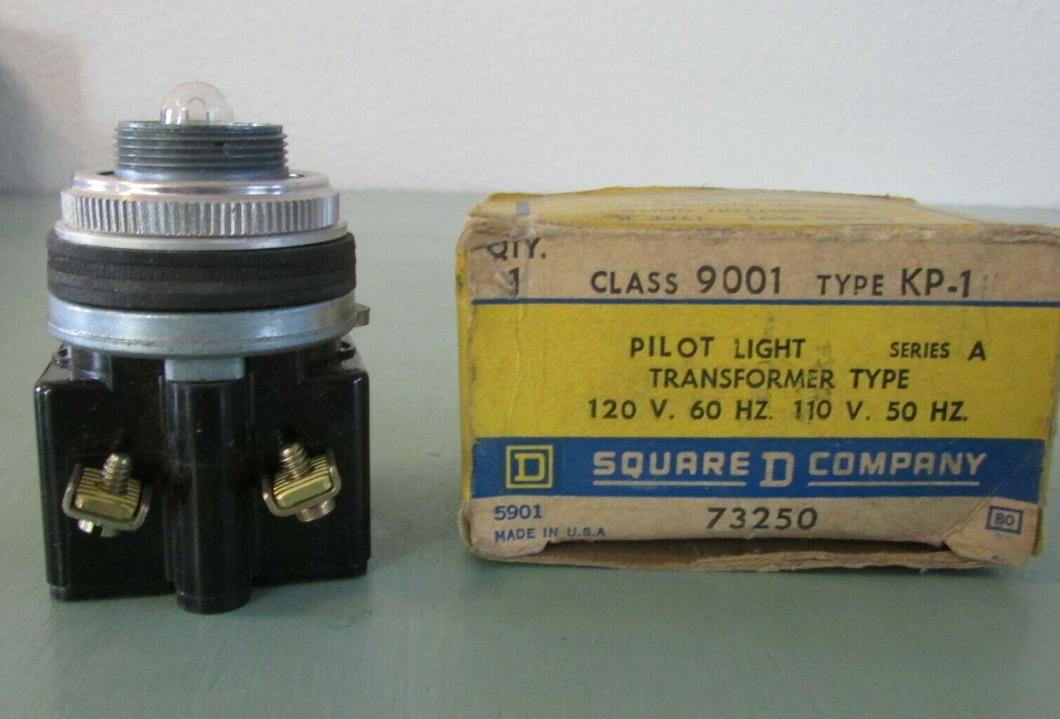 Square D 9001KP-1 Pilot Light Transformer 120V 60HZ 110V 50HZ Series A No Lens