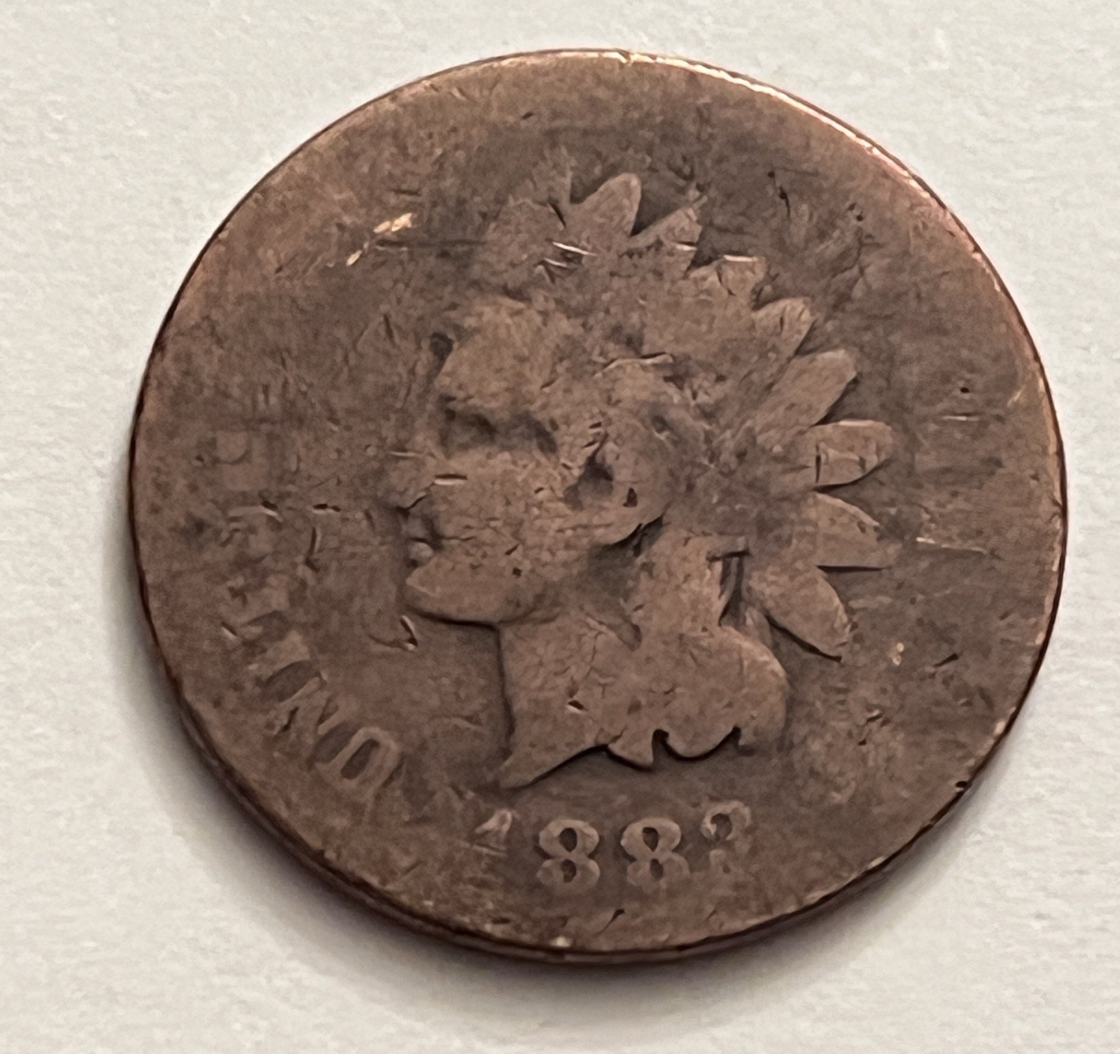 1883 Indian Head Cent US Copper BN473