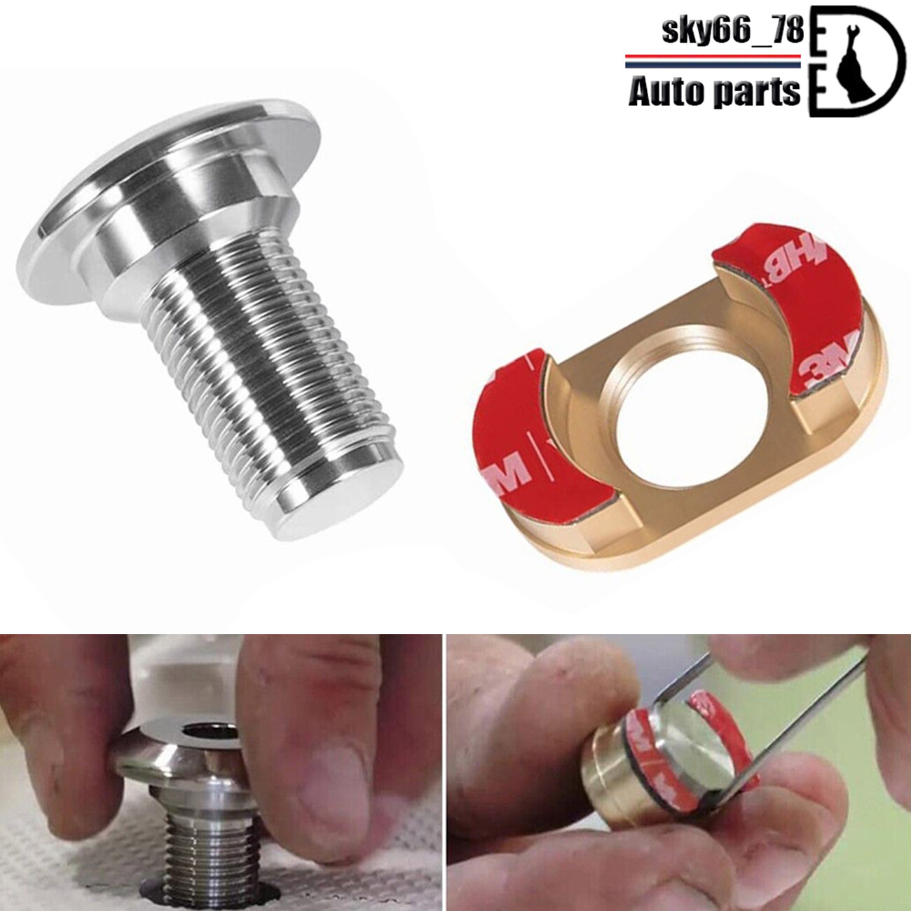 1/2" Stainless Steel Quick Release Fender Receiver Boat Marine Lock Kit