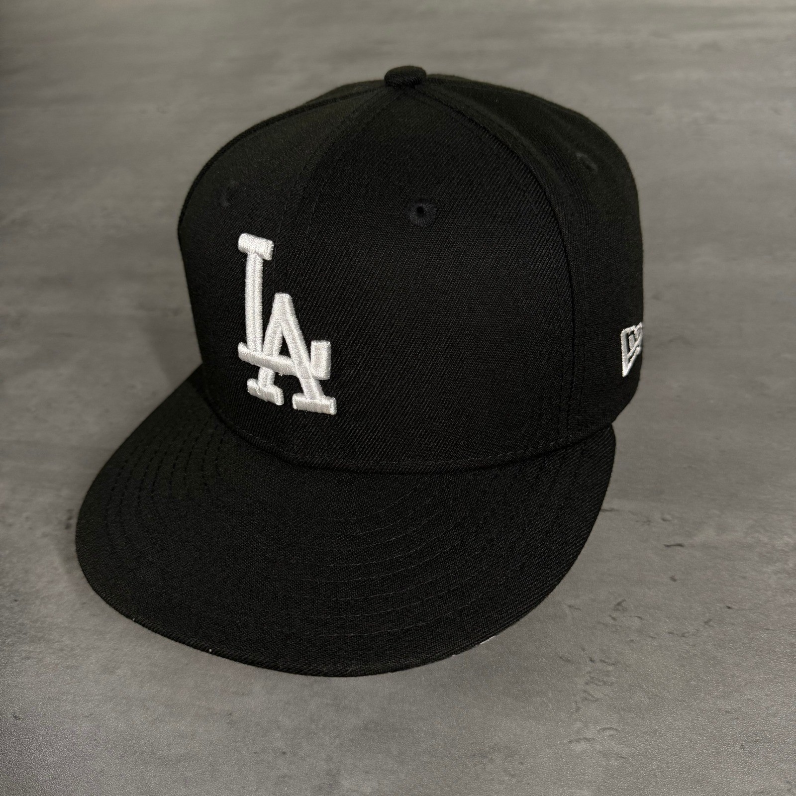 Los Angeles Dodgers Hat New Era Cap MLB Black 59FIFTY Fitted 7 Bandana Underbrim
