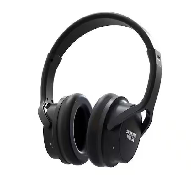 Sharper Image OWN ZONE Wireless TV Headphones 30603 Black New Open Box
