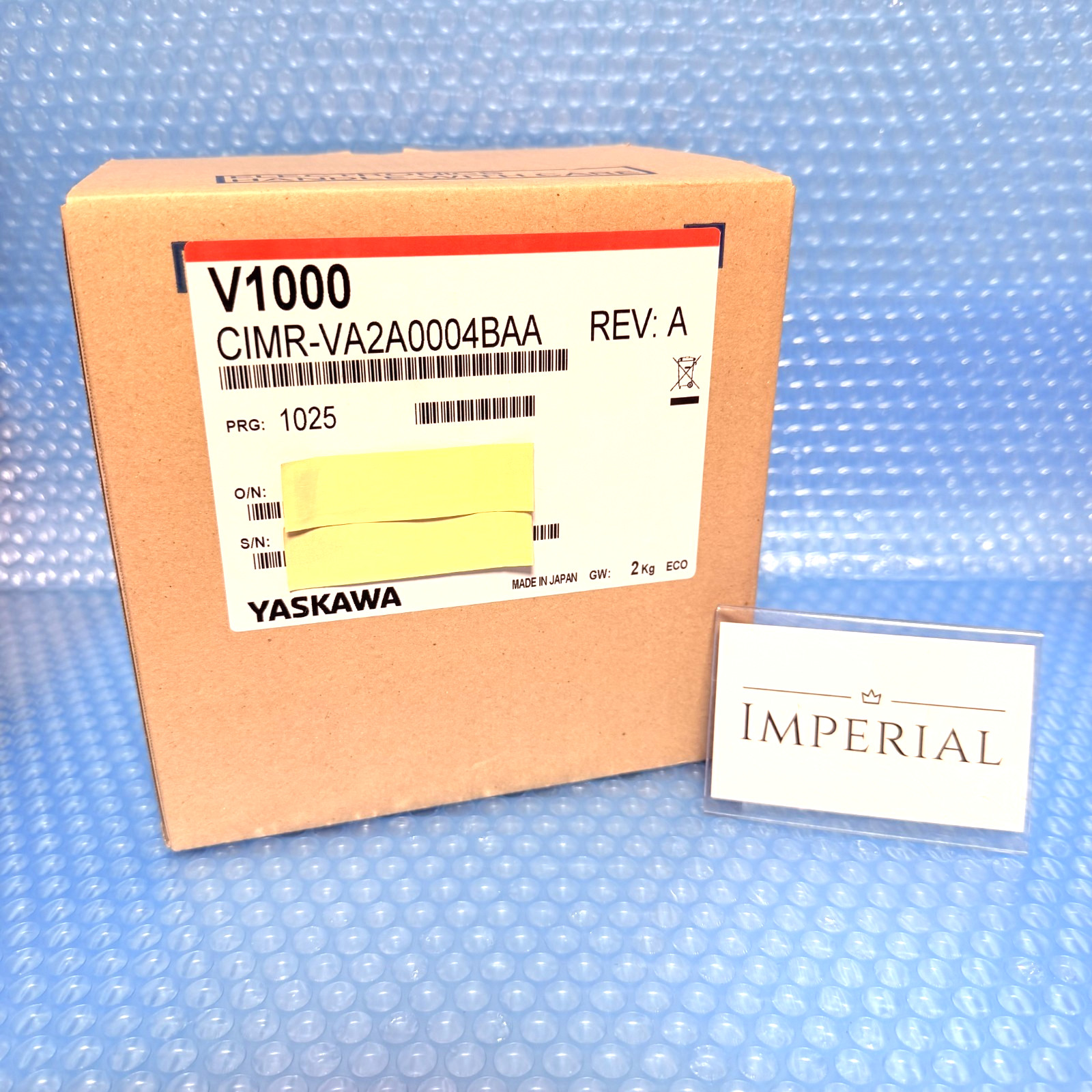 New YASKAWA ELECTRIC V1000 AC DRIVE CIMR-VA2A0004BAA REV A PRG:1025 In Box Japan
