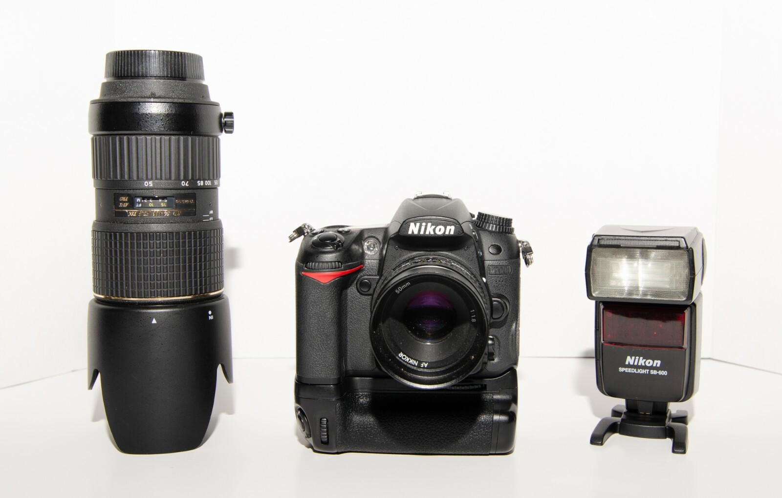 Nikon D7000 (50mm 1.8 lens, Tokina 50-135 2.8 SB-600 Flash