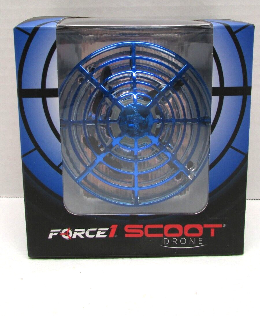 NEW Force1 Scoot Indoor Drone Blue/Red LED Hand Operated for Kids or Adults