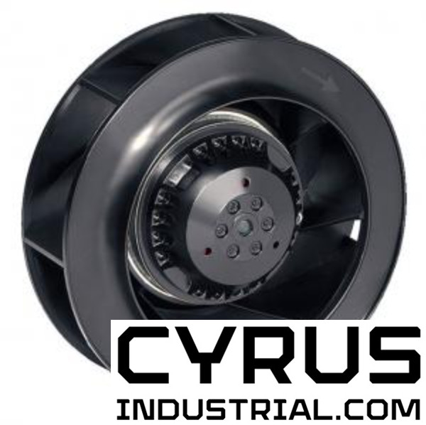 R2E250-AL27-17 Fan Motorized Impellers 115VAC Round - 252mm Dia Ball 3 Wire Lead
