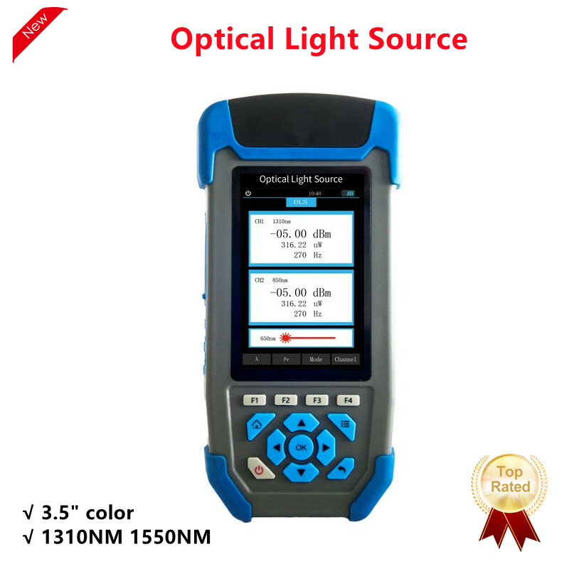 JW3120 Optical Light Source 1310NM 1550NM Fiber Optic Adjustable Power 3.5"