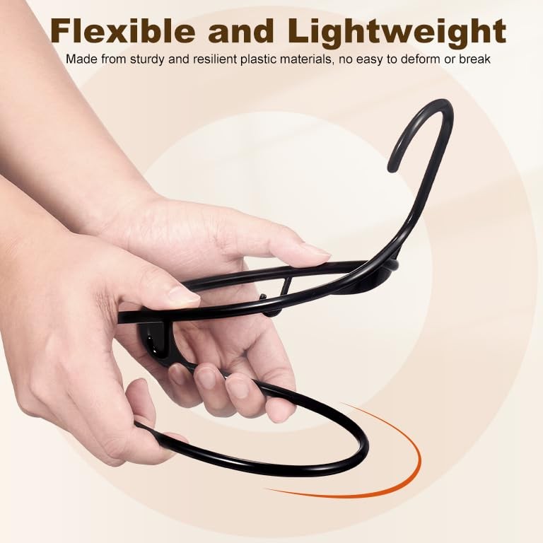 Black Plastic Hangers 60 Pack, Clothes Hangers with Non Slip Hooks, Durable &...
