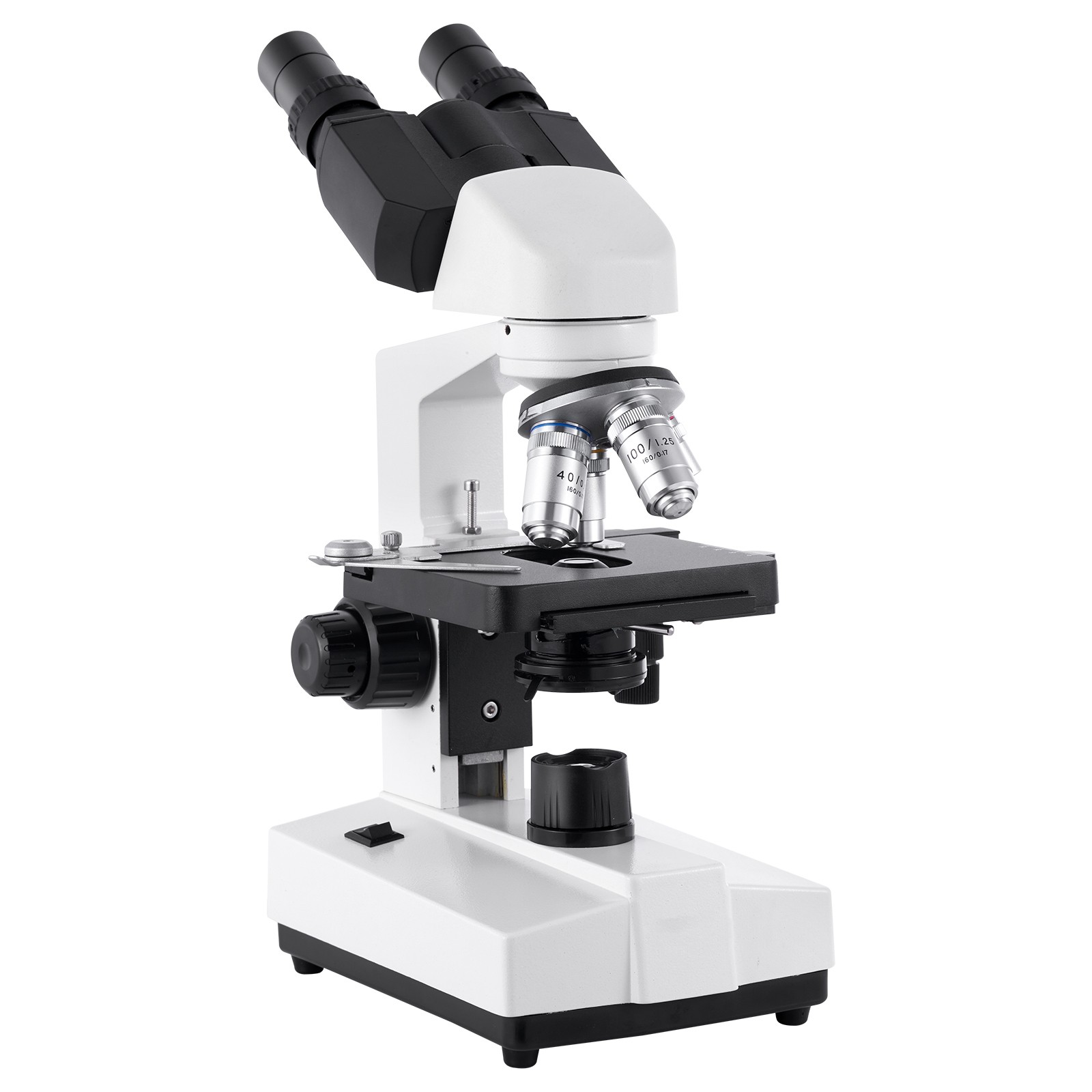 Uimoso Binocular Compound Microscope Kit 40-5000X Dual Stage Two Eyepiece Sets
