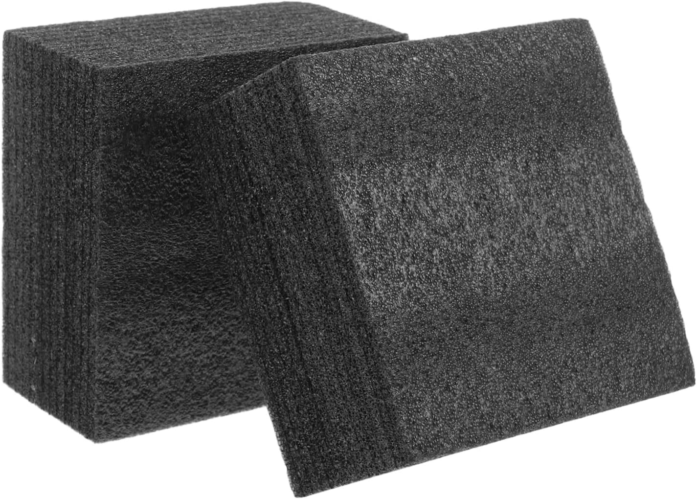 Black Floral Foam Sheets 2 Pack 5.90X5.70X2.95 Inch High Density Reusable Cus...