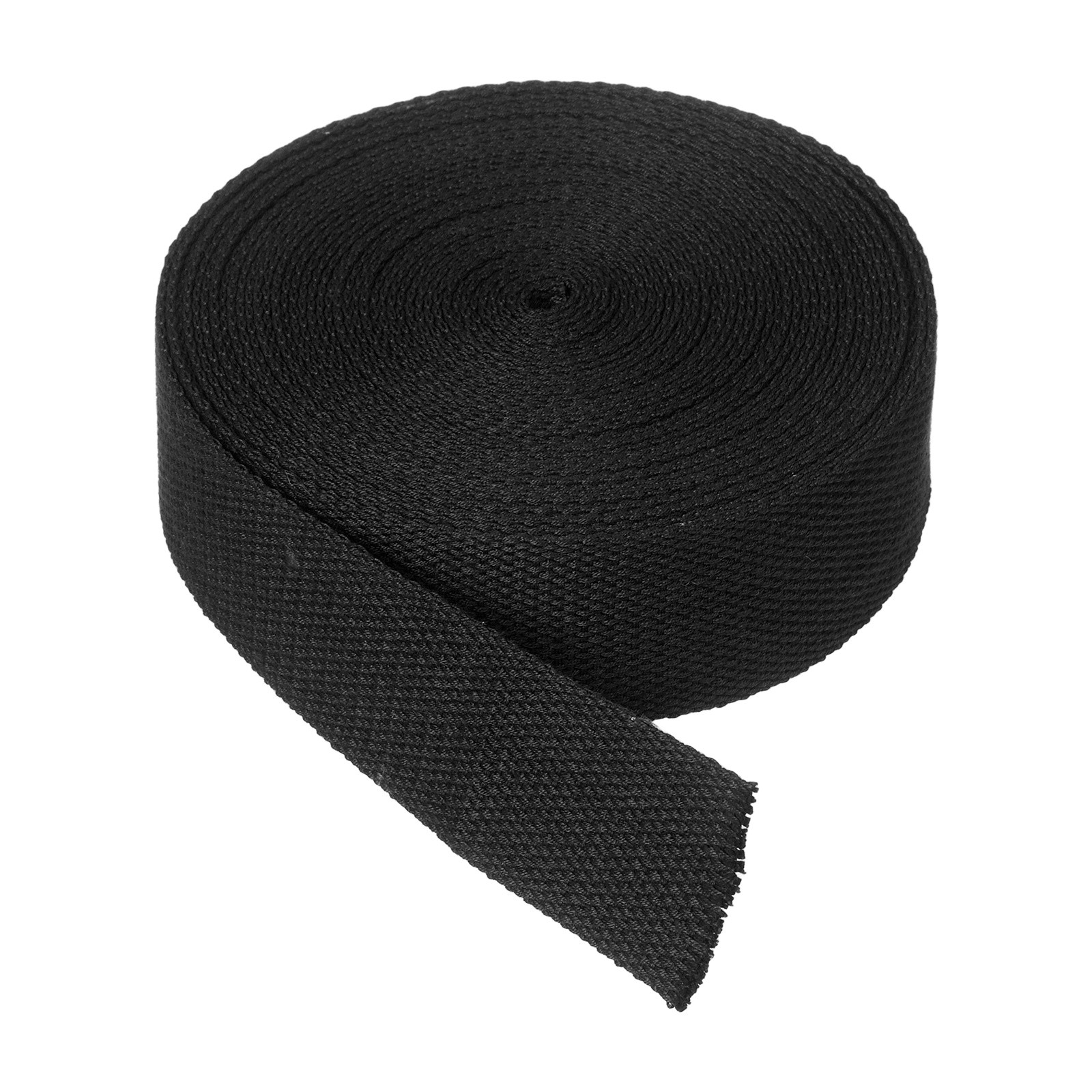 Cotton Twill Tape, 1-7/16" 5 Yards Cotton Ribbon Bias Binding Tape Black