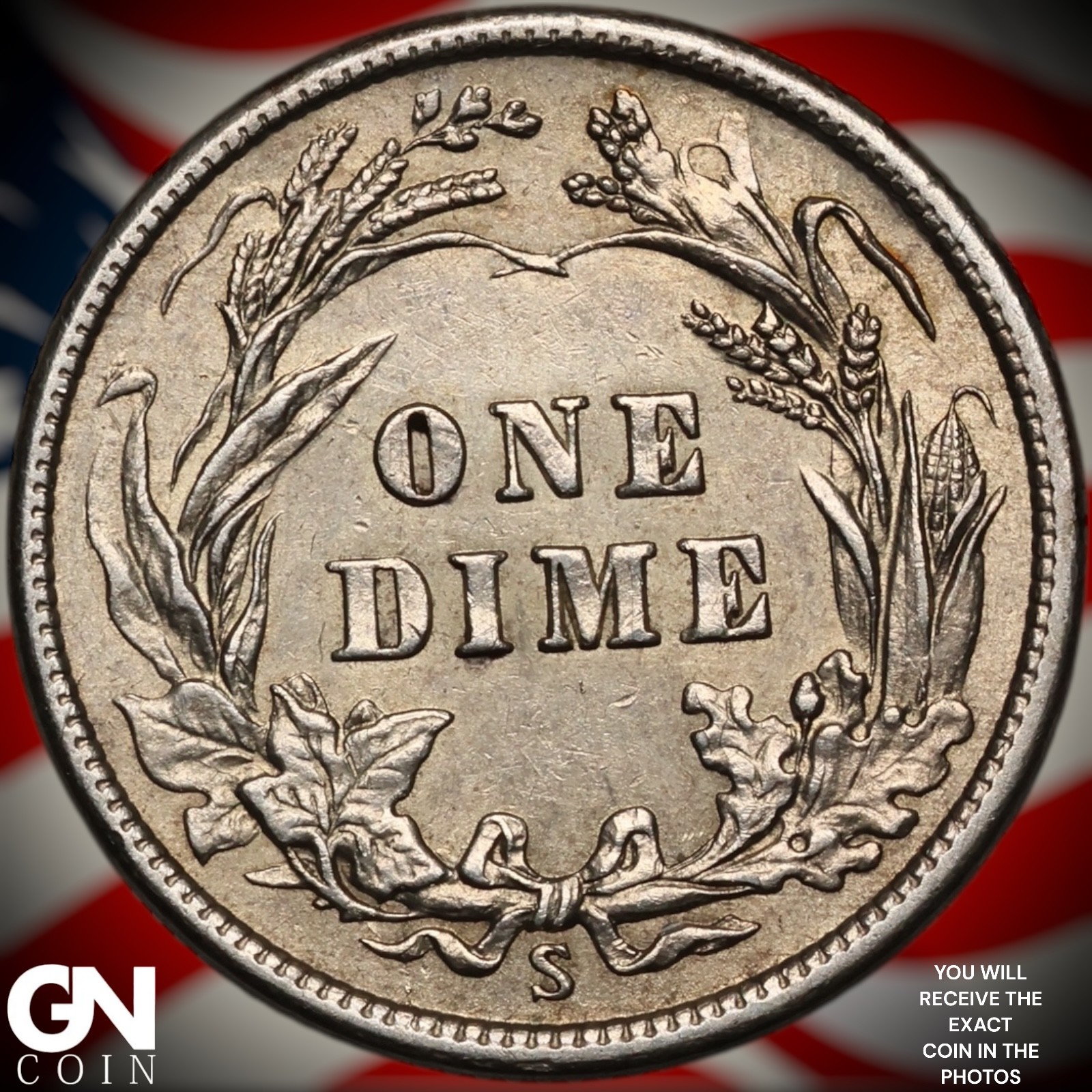 1916 S Barber Dime A4595