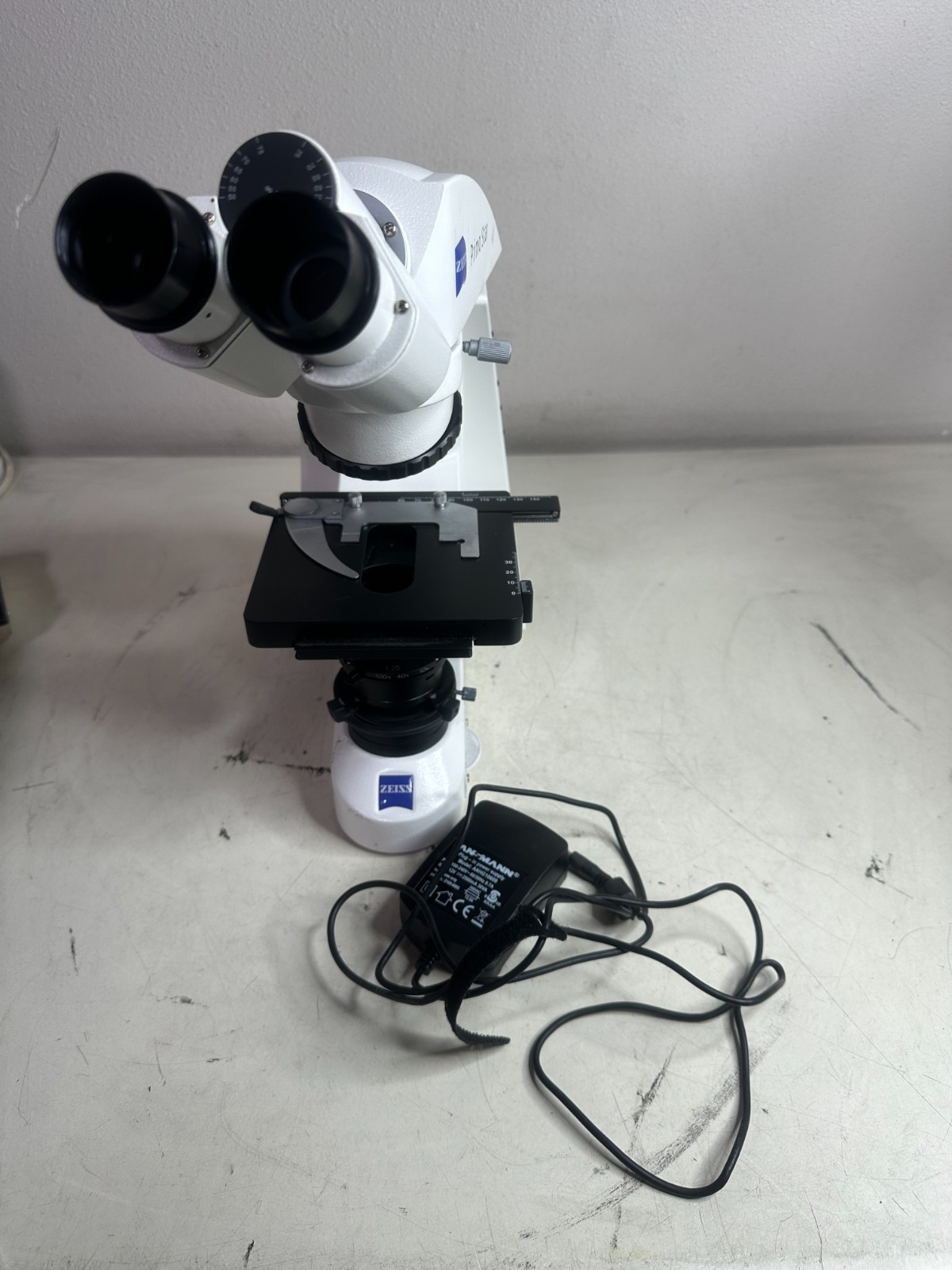 Zeiss Primo Star Microscope with Power Supply
