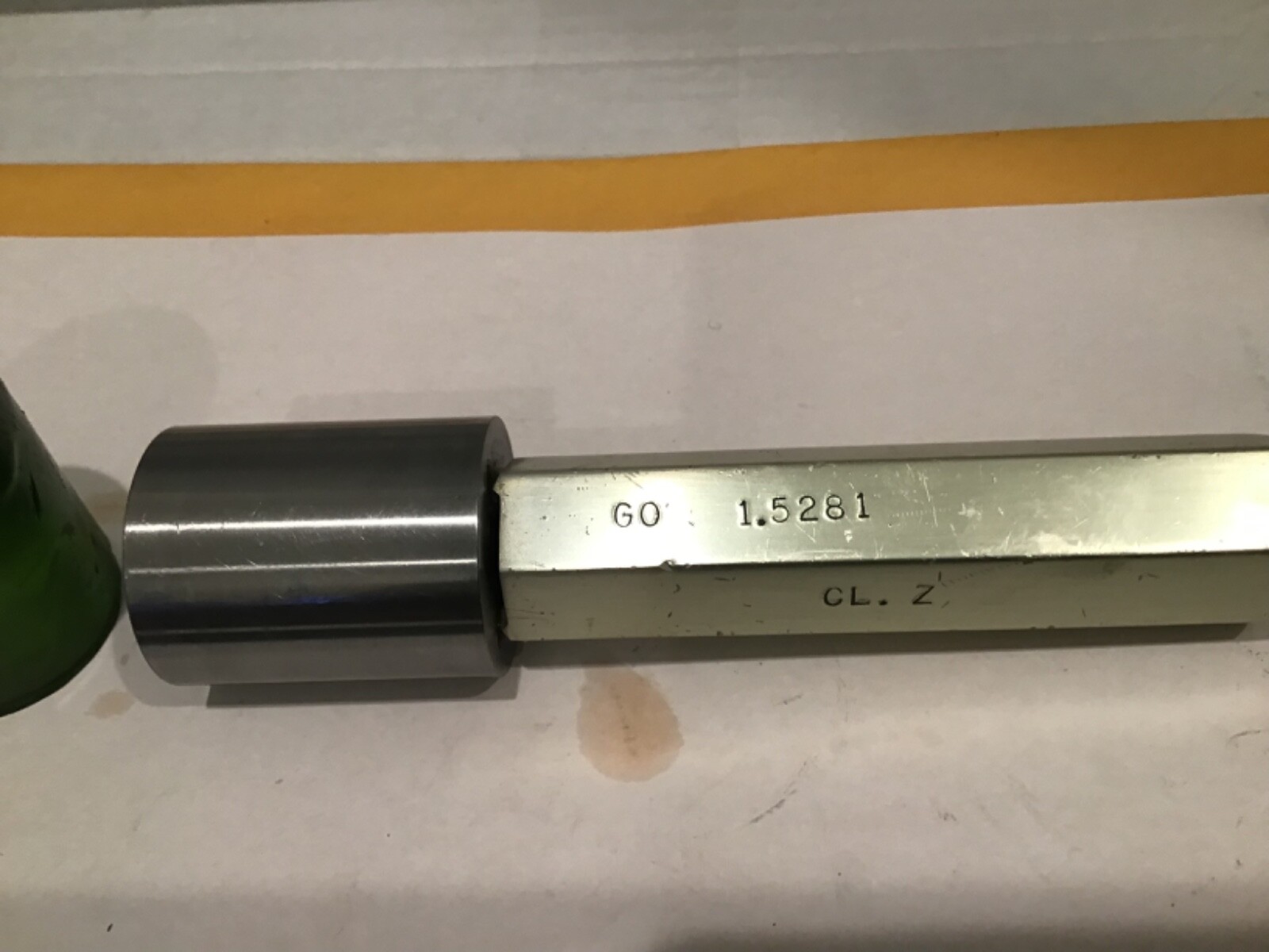 Used 1,5281" Cylindrical Plug Gauge, Class Z, Excellent Condition
